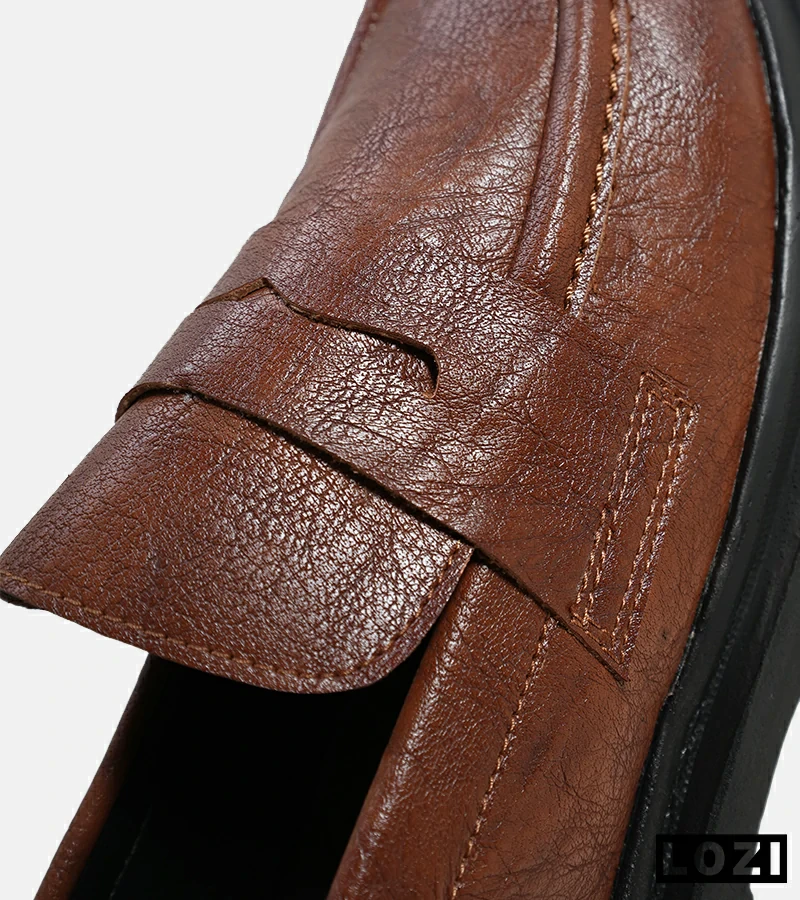 کفش کتانی مردانه قهوه ای BERSHKA مدل 6236