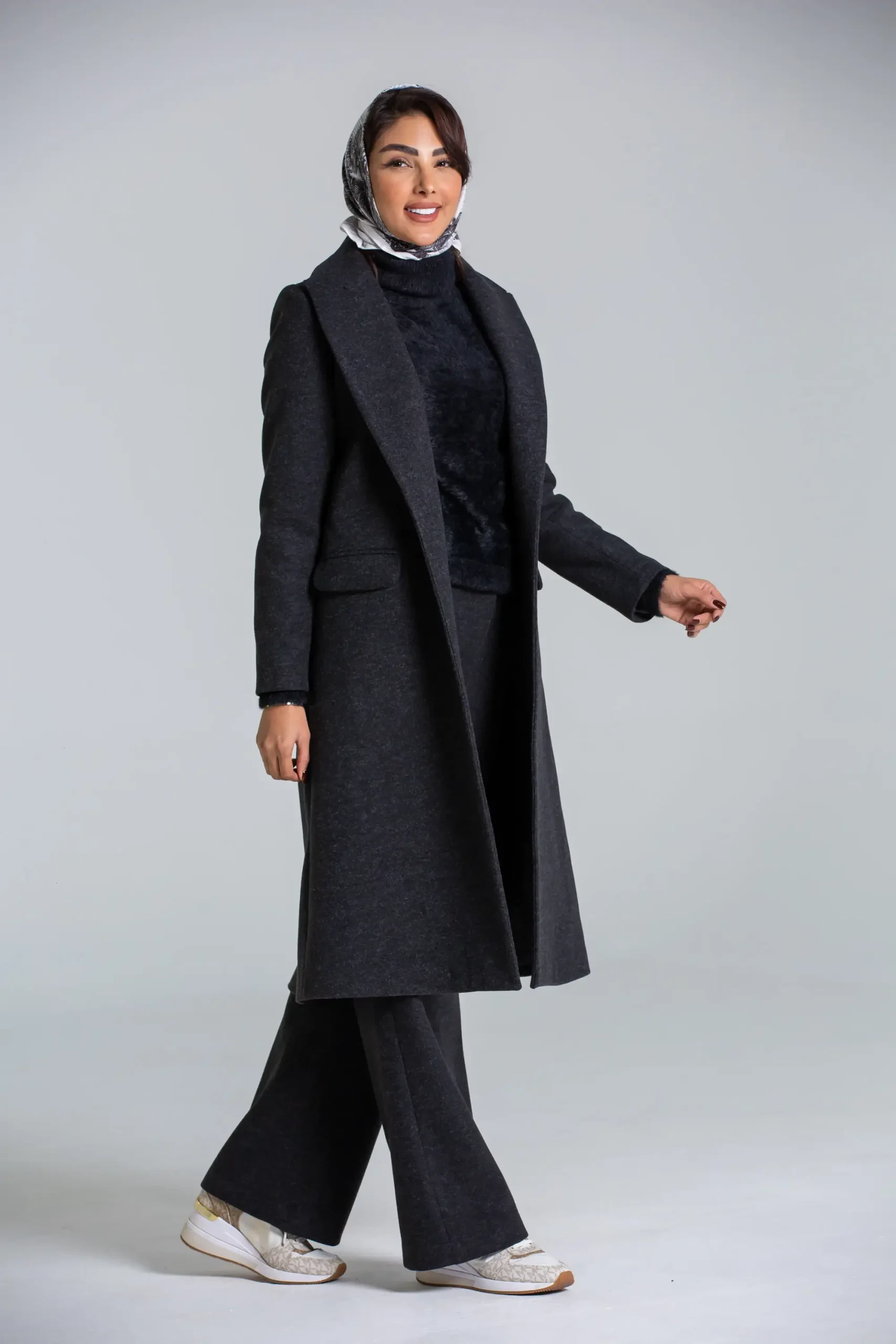 پالتو یقه بلیزر بلند