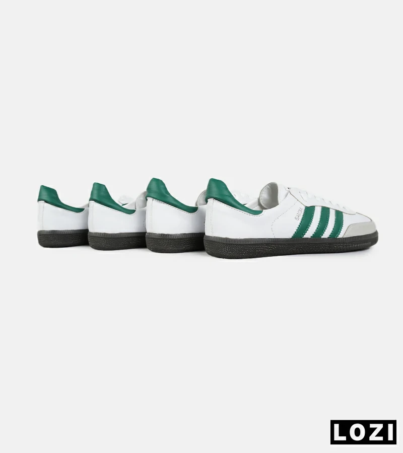 کفش کتانی مردانه و زنانه سفید سبز ADIDAS Samba مدل 7261