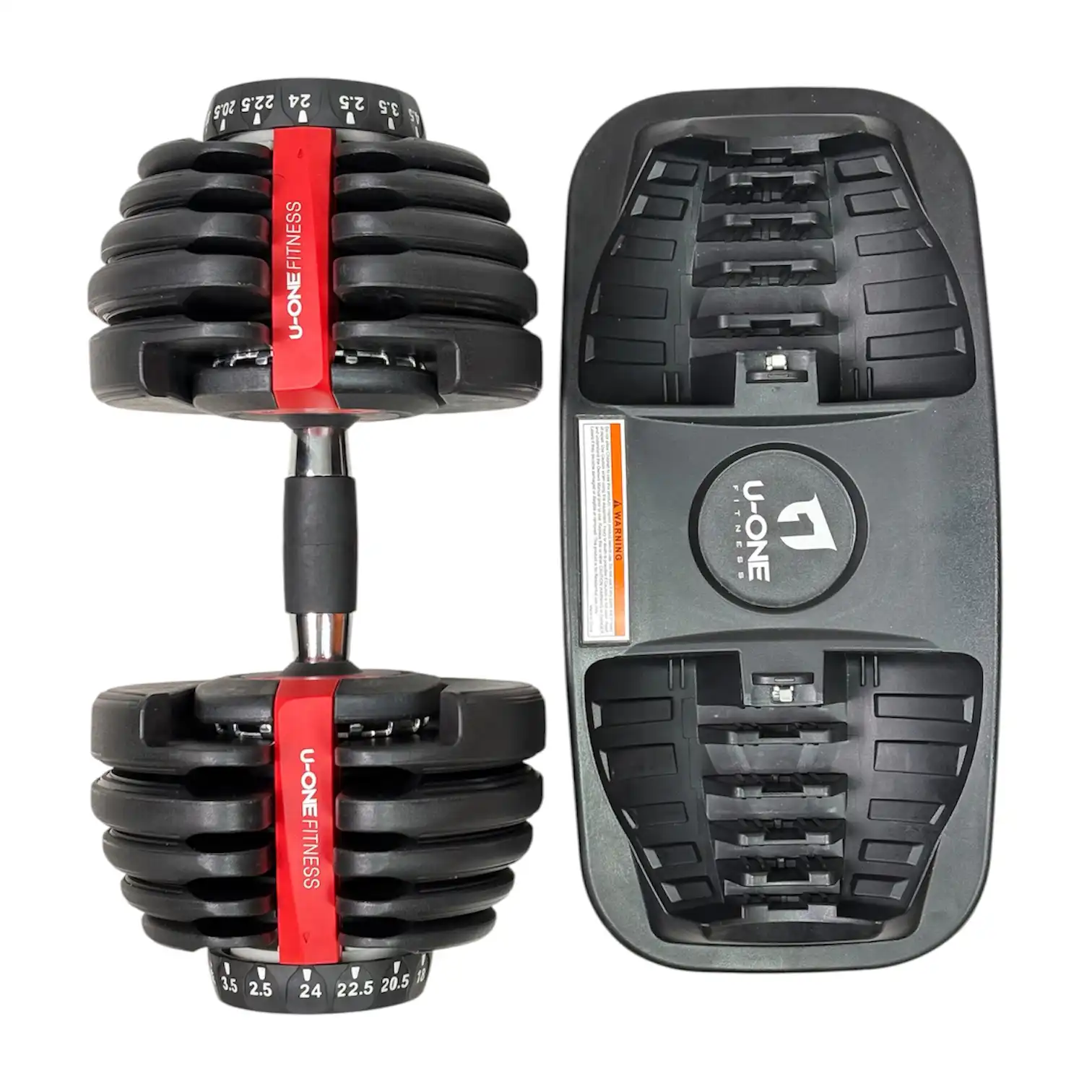 دمبل قابل تنظیم U-ONE تا 24 کیلوگرم کد DB24