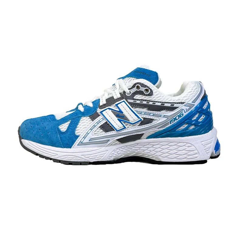 کتانی اسپرت مردانه مدل نیوبالانس New balance 1906 رنگ سفید آبی کد 51394