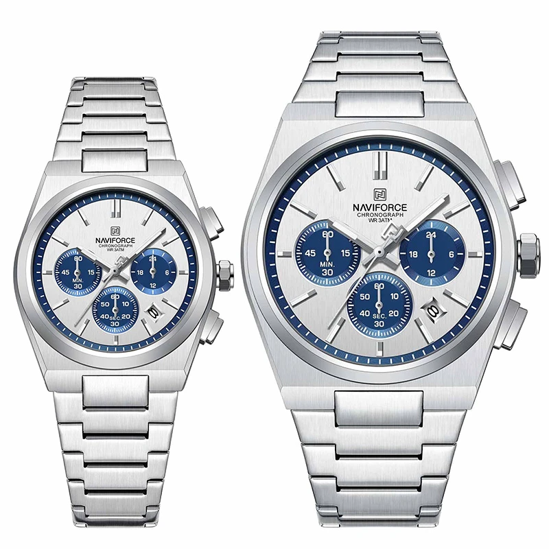 ساعت مچی ست نیوی فورس naviforce NF8048 S/BE/S
