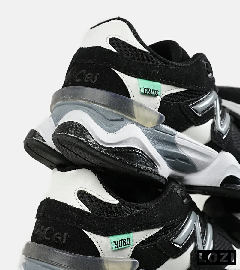 کفش کتانی مردانه و زنانه مشکی سفید NEW BALANCE 9060 مدل 7320