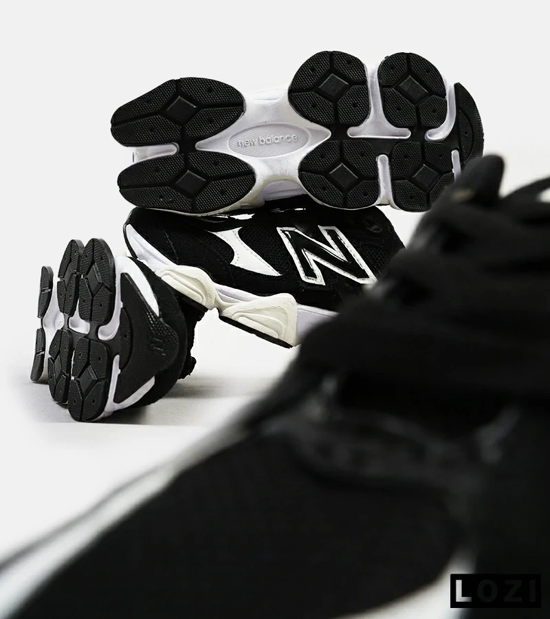 کفش کتانی زنانه مشکی سفید NEW BALANCE 9060 مدل 4193