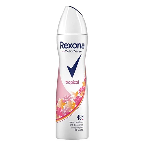 اسپری زنانه رکسونا 48 ساعته مدل TROPICAL کد 2222 200 میل