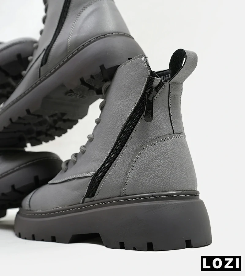 نیم بوت چرمی مردانه طوسی Timberland مدل 5432