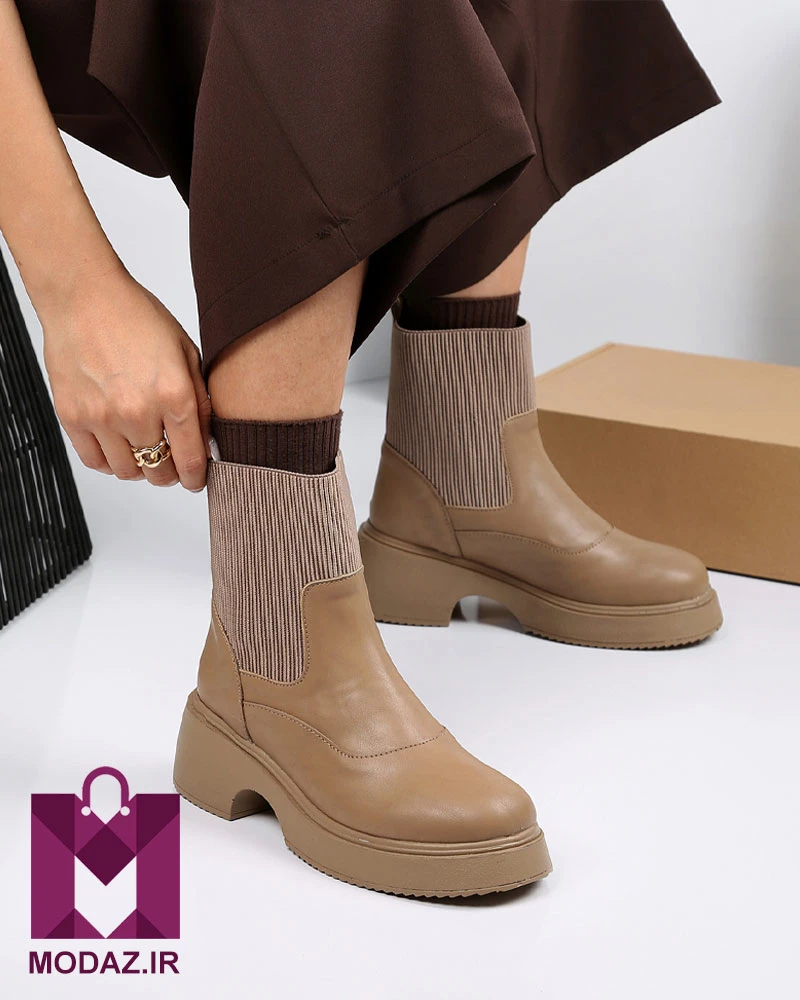 نیم بوت زنانه زمستانه بغل کش آترون BOOT 8188