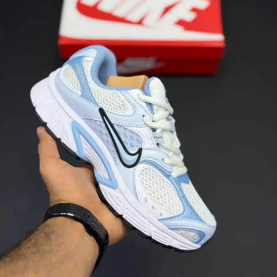 کفش نایک وی فایو کی ران آبی سفید Nike V5K Run Blue White
