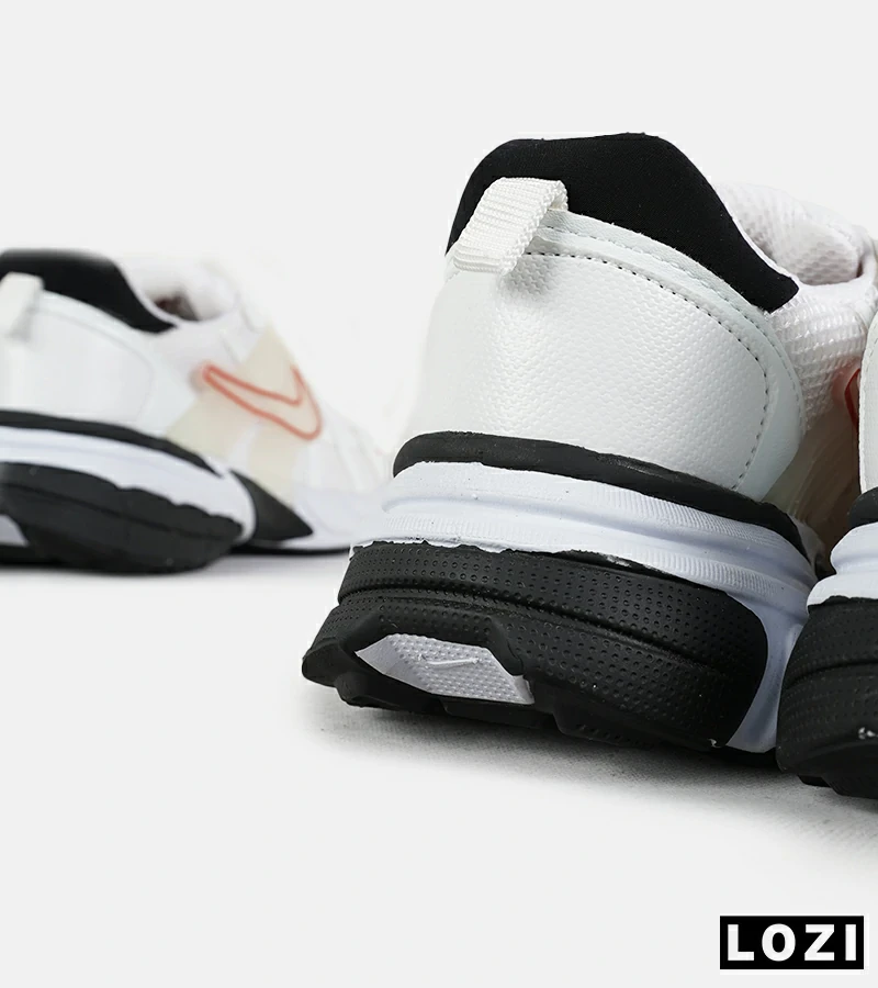 کفش کتانی مردانه و زنانه سفید قرمز مشکی Nike cushlon مدل 7445