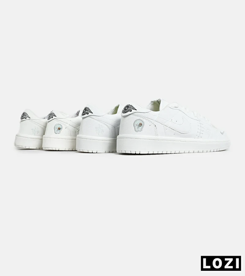کفش کتانی مردانه و زنانه سفید نایک NIKE jordan Vodoo مدل 6185
