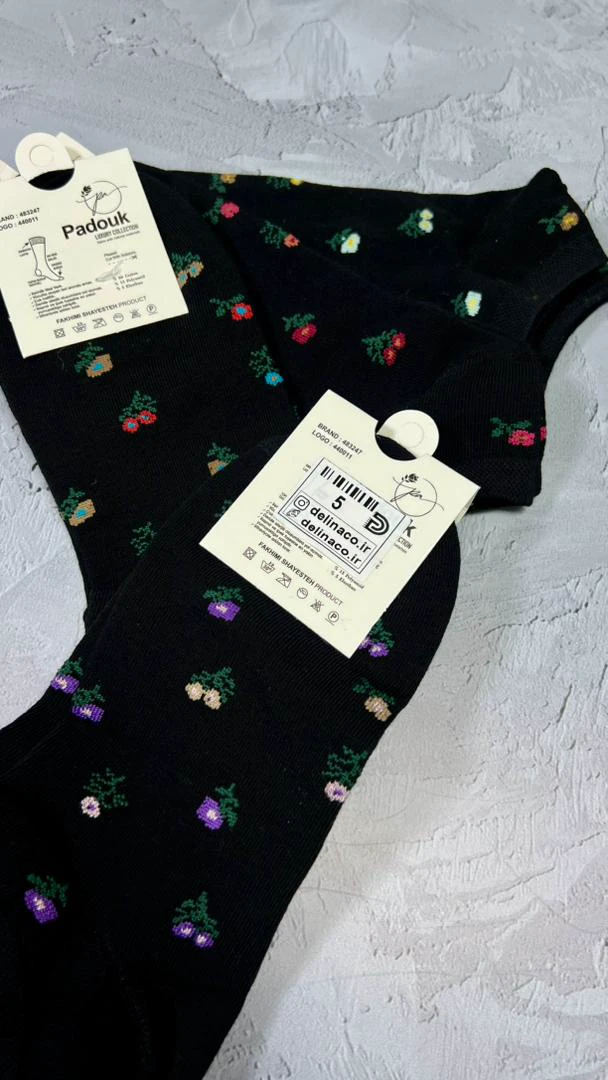 جوراب مچی طرح گل