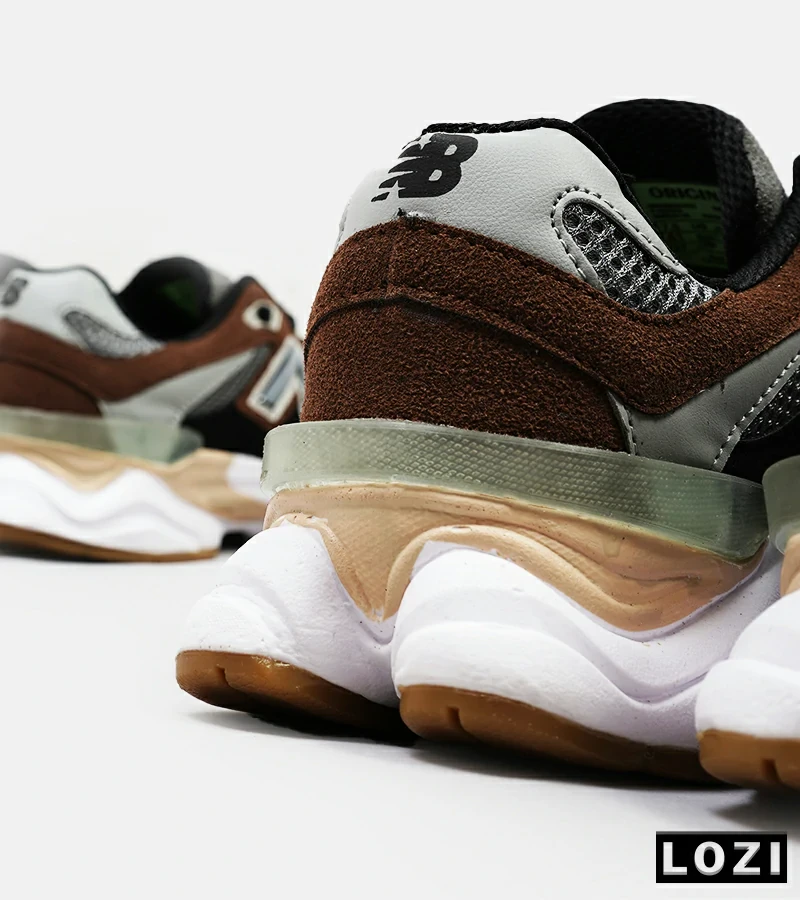 کفش کتانی مردانه و زنانه مشکی طوسی قهوه ای NEW BALANCE 9060 مدل 4973