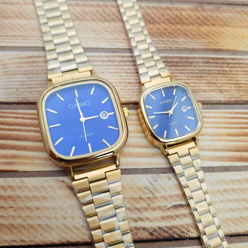 ساعت مچی ست مردانه و زنانه کاسیو اولدمانی Casio A963 تاریخ دار با موتور کوارتز