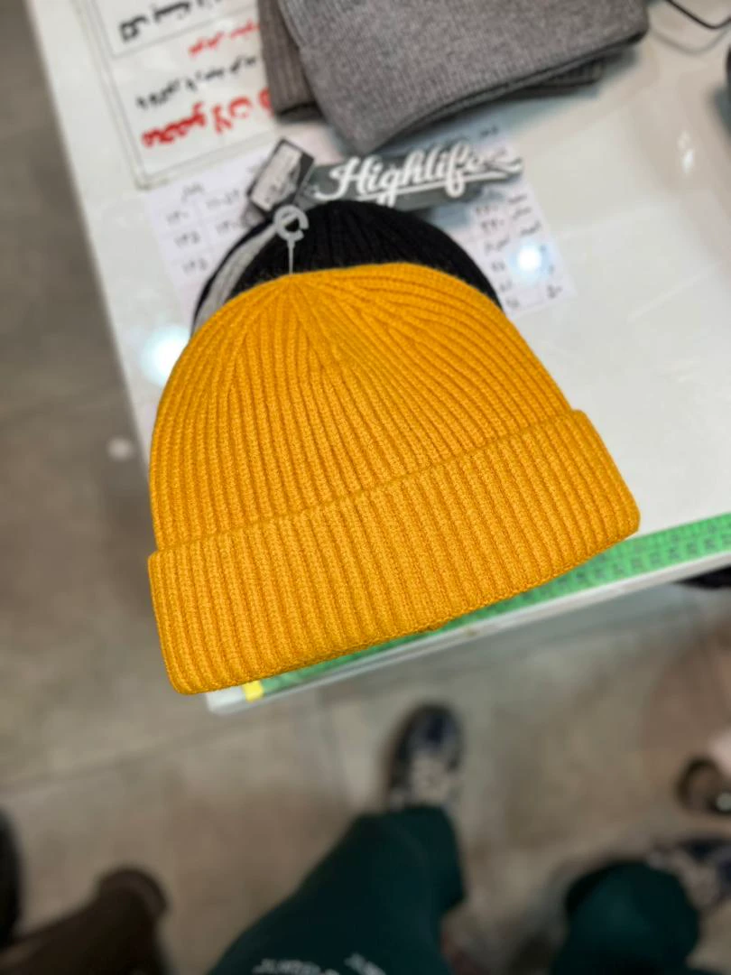 کلاه بافت وارداتی (خردلی)