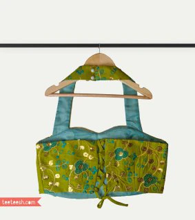 تاپ سوزندوزی سبز