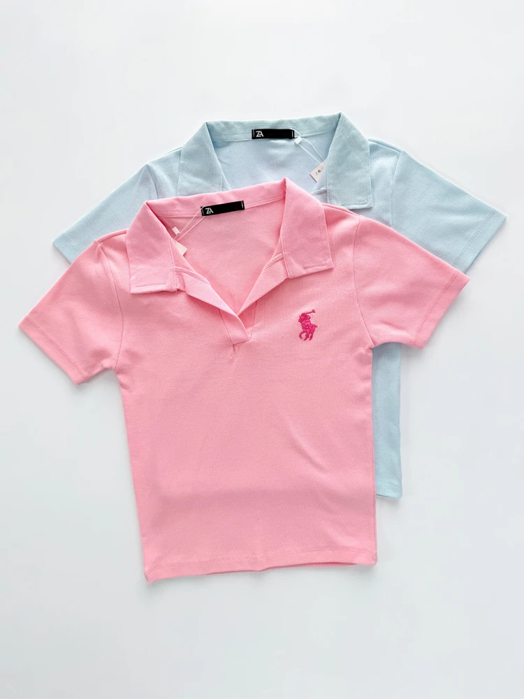 تیشرت کبریتی یقه انگلیسی طرح پولو Polo