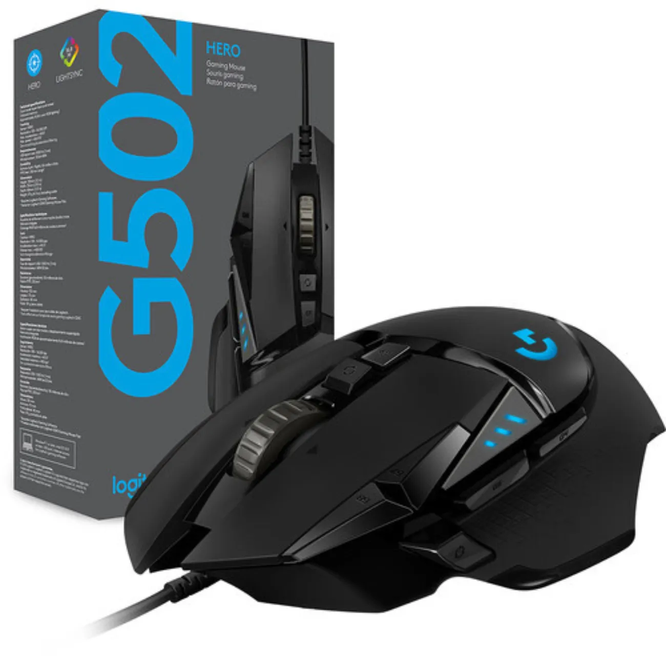 ماوس گیمینگ لاجیتک Logitech مدل G502 HERO با سیم
