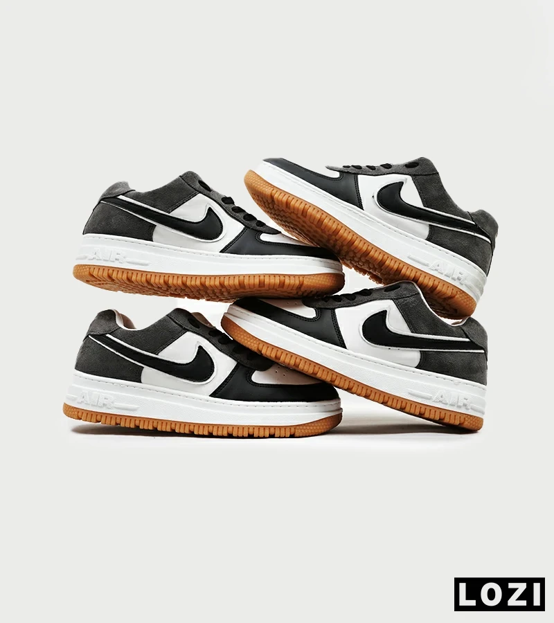 کفش کتانی مردانه و زنانه مشکی طوسی نایک NIKE AIR FORCE مدل 4191