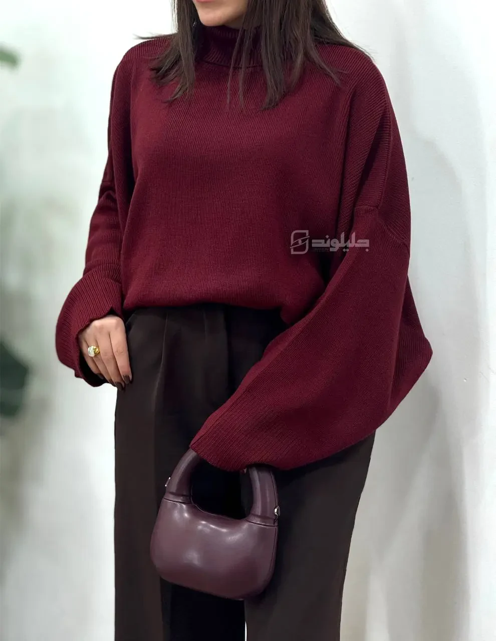 پلیور بافت یقه اسکی وانیا 6