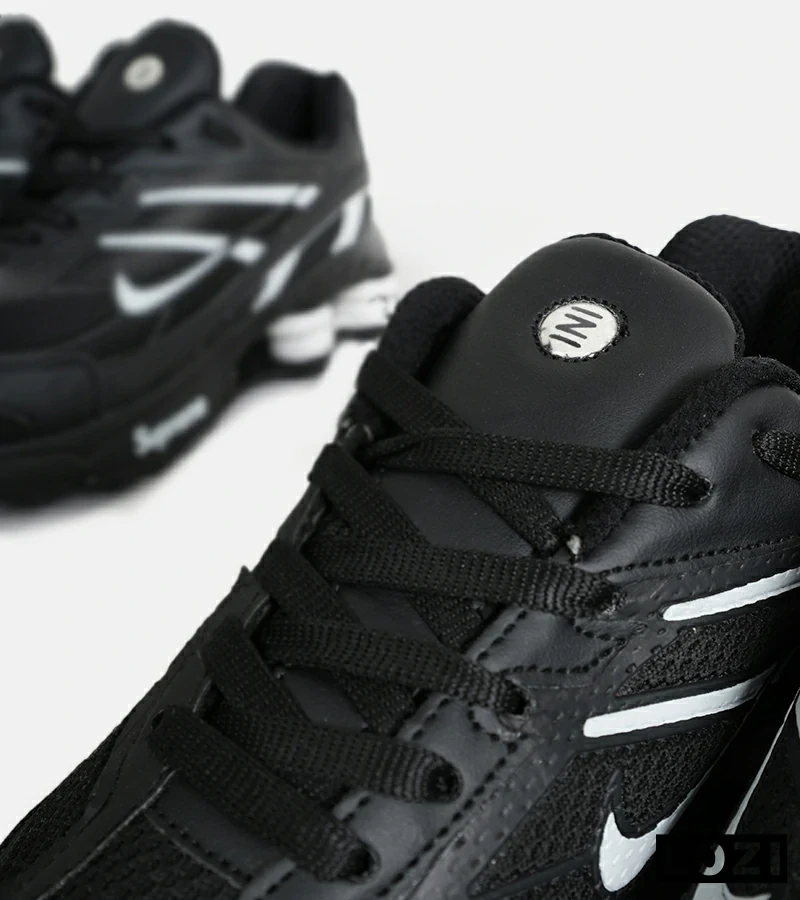 کفش کتانی مردانه مشکی سفید نایک NIKE x SUPREME shox ride 2 مدل 7055