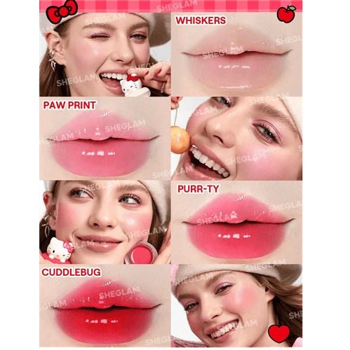 رژگونه کرمی شیگلم مدل هلو کیتی رنگ PURRITY