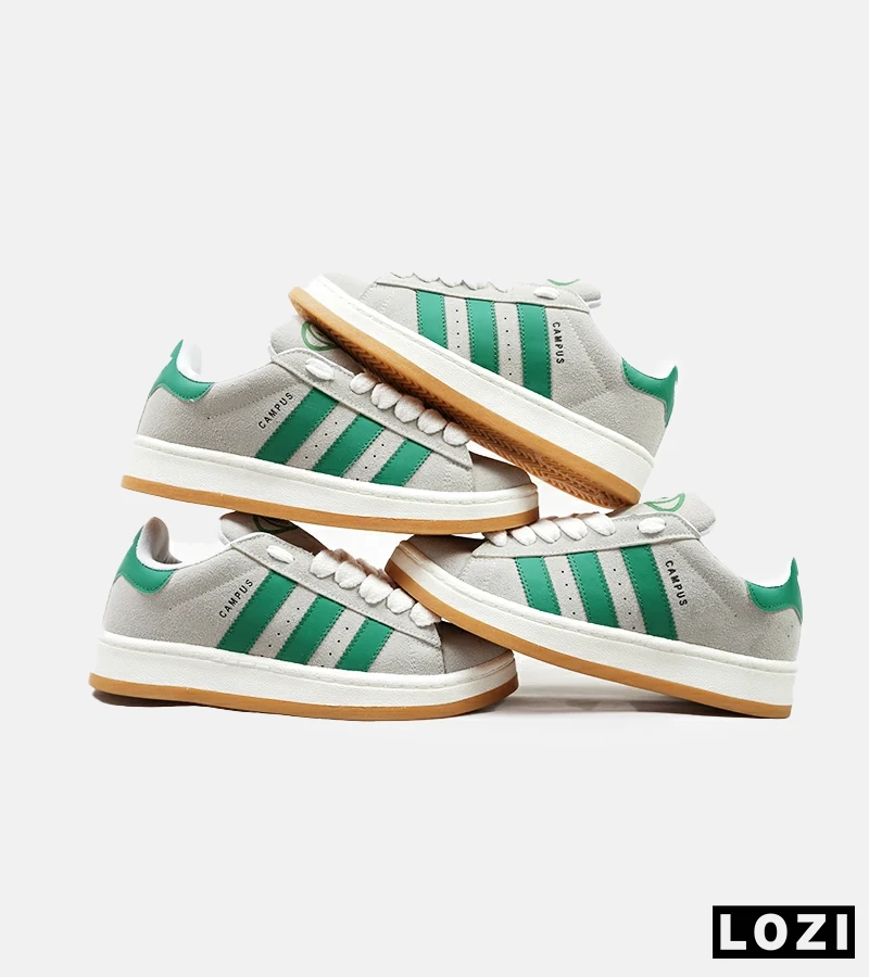 کفش کتانی مردانه طوسی سبز ADIDAS Campus مدل 4686