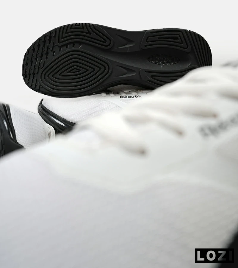کفش کتانی مردانه و زنانه سفید مشکی Reebok مدل 5012