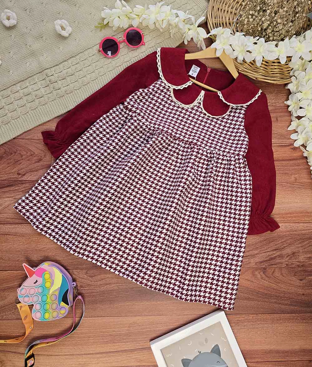 پیراهن دخترانه مجلسی قرمز