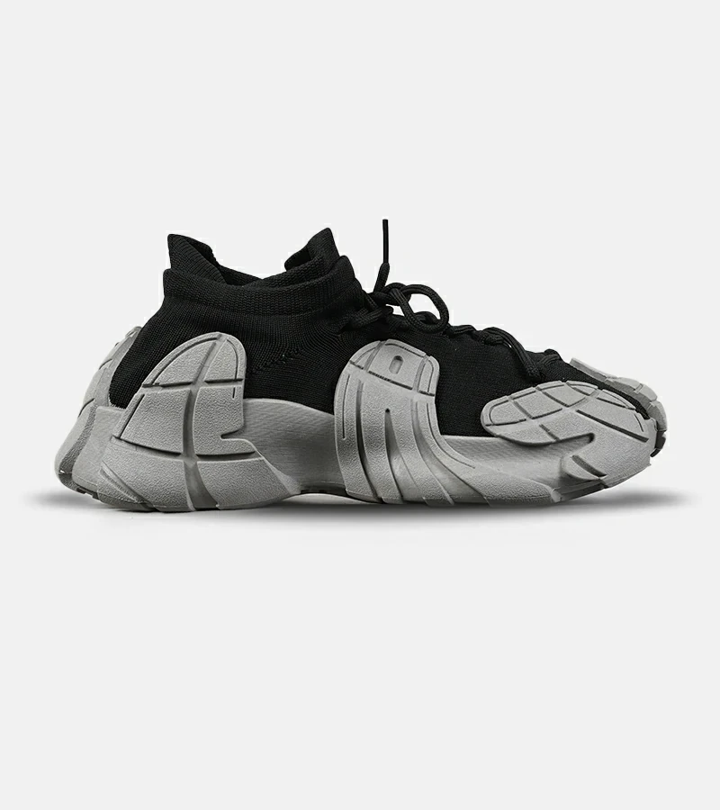 کفش کتانی مردانه مشکی طوسی BALENCIAGA مدل 7492